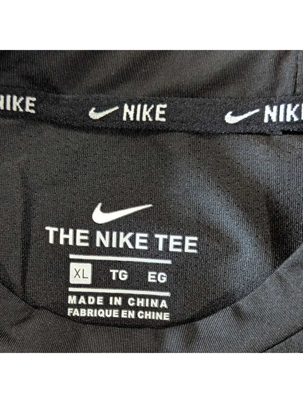 Nike Pro Women's Compression Shirt Black White Swoosh XL NWOT Athletic Tagless - Picture 6 of 6